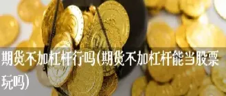 期货可以不杠杆交易吗为什么(期货不玩杠杆会怎么样) (https://www.haizilaw.com/) 农产品期货 第1张