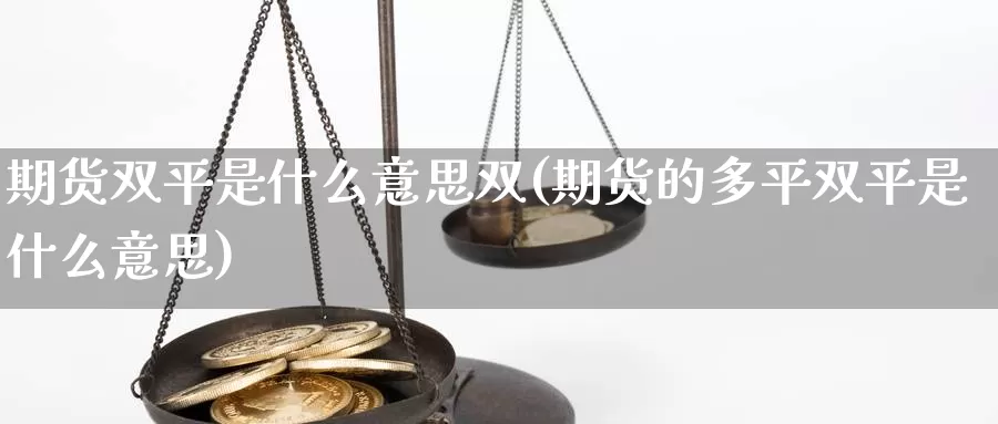 期货双平是什么意思双(期货的多平双平是什么意思)