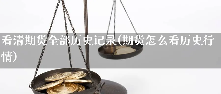 看清期货全部历史记录(期货怎么看历史行情) (https://www.haizilaw.com/) 道指期货 第1张