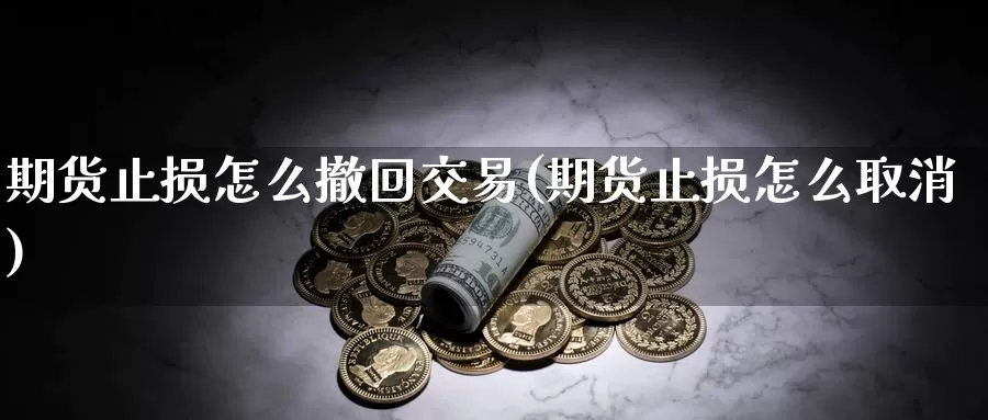 期货止损怎么撤回交易(期货止损怎么取消)