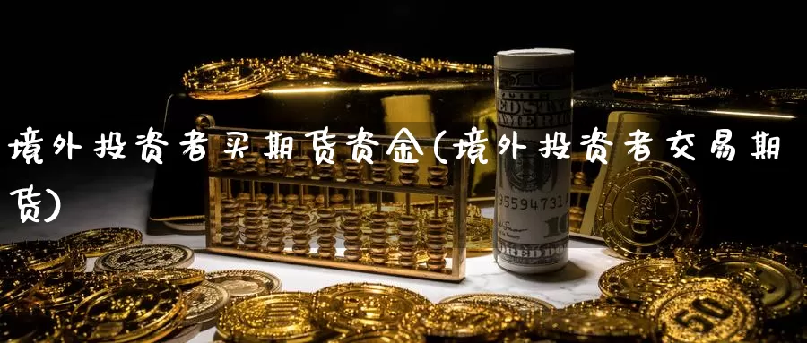 境外投资者买期货资金(境外投资者交易期货)