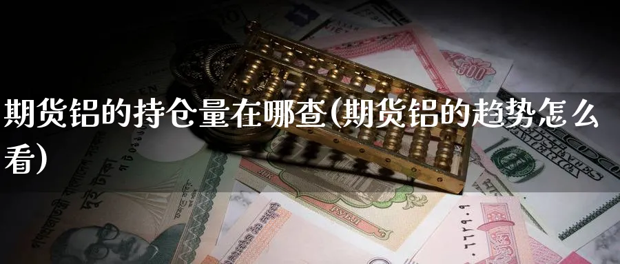 期货铝的持仓量在哪查(期货铝的趋势怎么看)