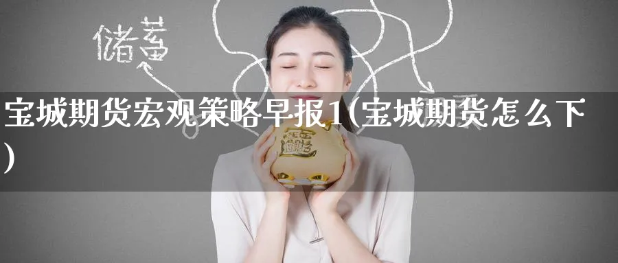 宝城期货宏观策略早报1(宝城期货怎么下) (https://www.haizilaw.com/) 农产品期货 第1张