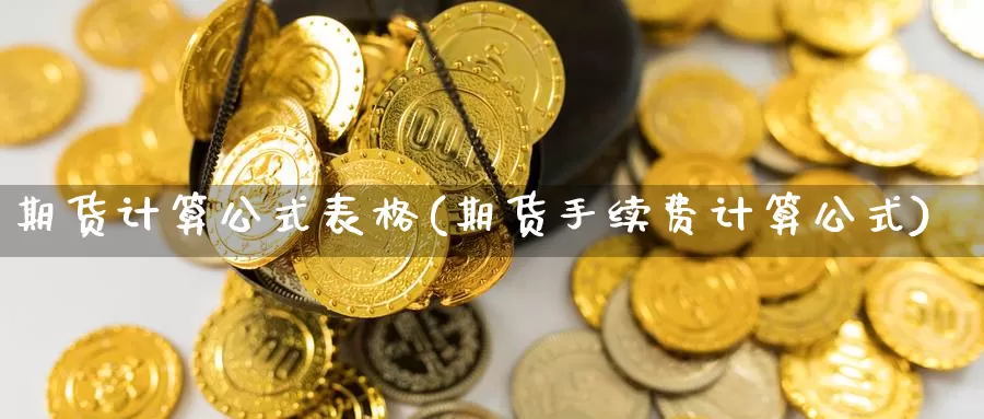 期货计算公式表格(期货手续费计算公式)