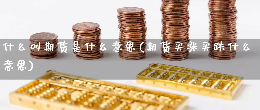 什么叫期货是什么意思(期货买涨买跌什么意思) (https://www.haizilaw.com/) 期货百科 第1张