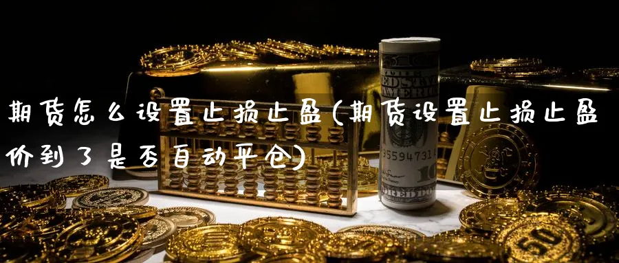 期货怎么设置止损止盈(期货设置止损止盈价到了是否自动平仓) (https://www.haizilaw.com/) 原油期货直播间 第1张