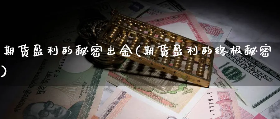 期货盈利的秘密出金(期货盈利的终极秘密)