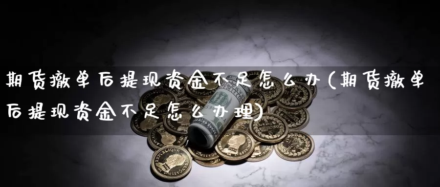 期货撤单后提现资金不足怎么办(期货撤单后提现资金不足怎么办理)