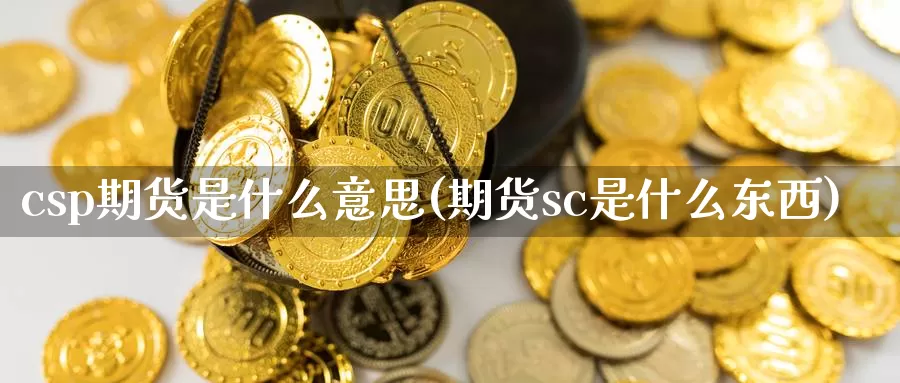 csp期货是什么意思(期货sc是什么东西)