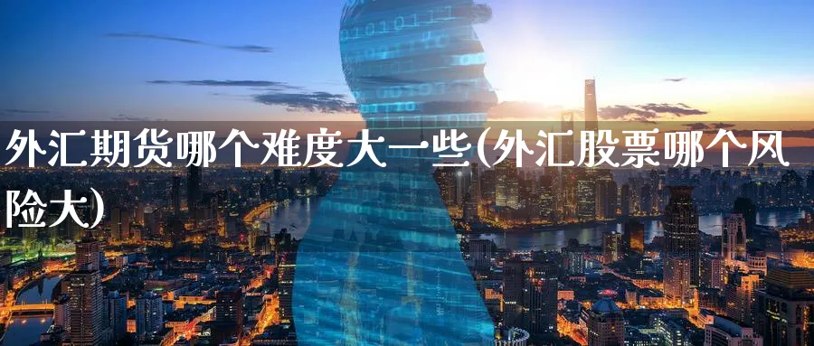 外汇期货哪个难度大一些(外汇股票哪个风险大) (https://www.haizilaw.com/) 期货百科 第1张